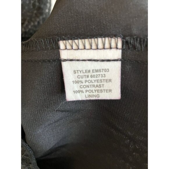 NWT Eva Franco Women’s Black Illusion Top Cocktail Dress, Size 4 MSRP $265 - Picture 13 of 14